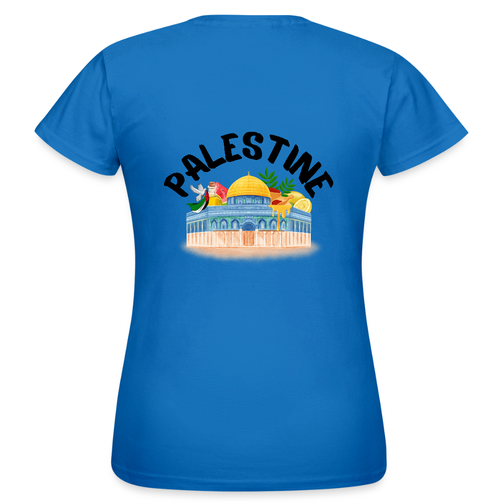 T-shirt Femme - PALESTINE - bleu royal