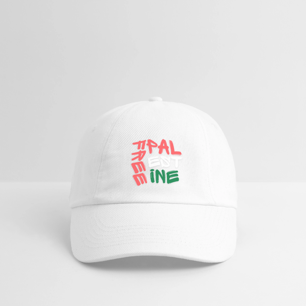 Casquette - Free palestine - blanc/blanc