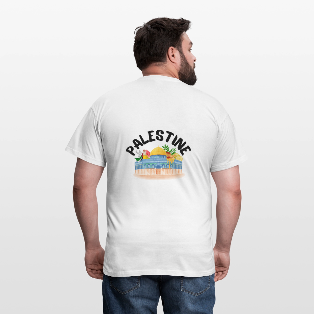 T-shirt Homme - PALESTINE - blanc