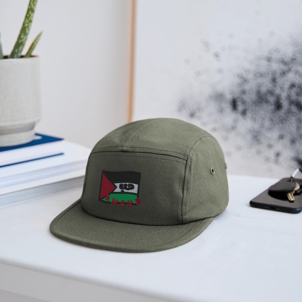 Casquette - Amour (brodée) - vert olive