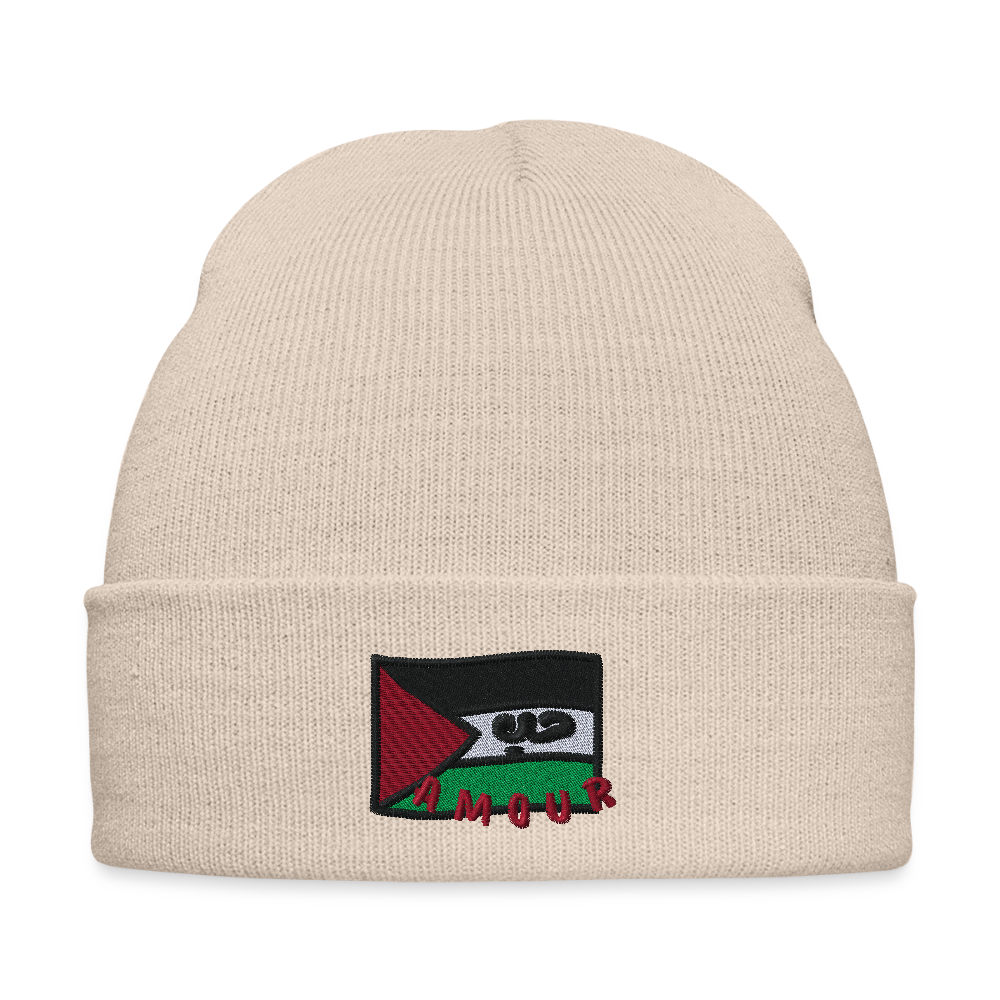 Bonnet - Amour (brodée) - beige