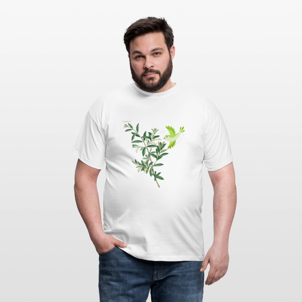 T-shirt Homme - Oiseau - blanc