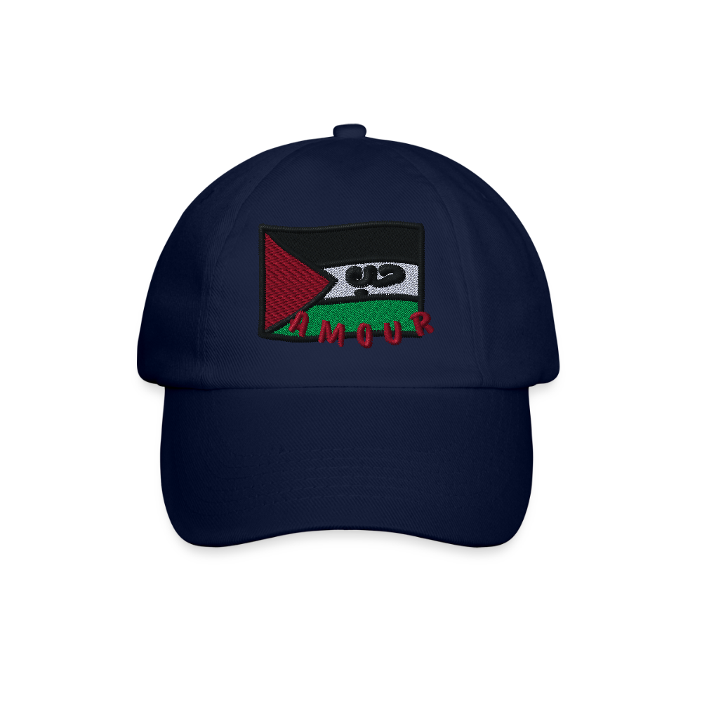 Casquette - Amour (brodée) - bleu/bleu