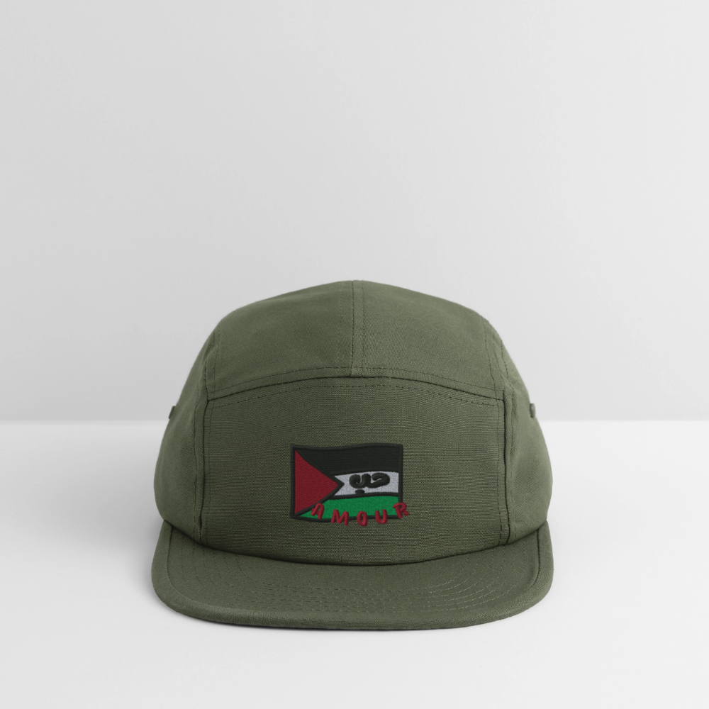Casquette - Amour (brodée) - vert olive