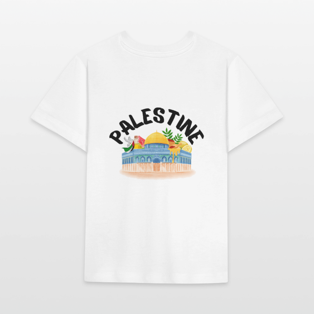 T-shirt bio Enfant - PALESTINE - blanc
