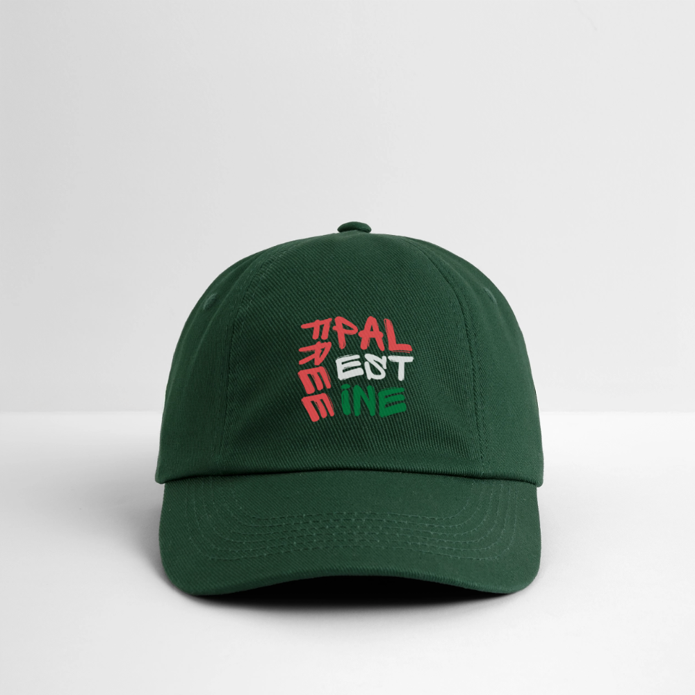 Casquette - Free palestine - vert bouteille