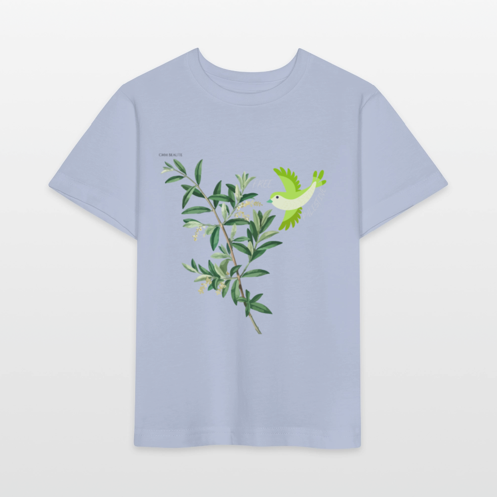 T-shirt bio Enfant - Oiseau - lavande-violet