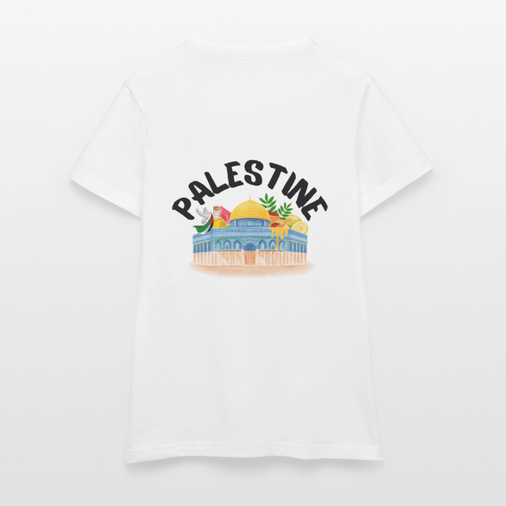 T-shirt Femme - PALESTINE - blanc
