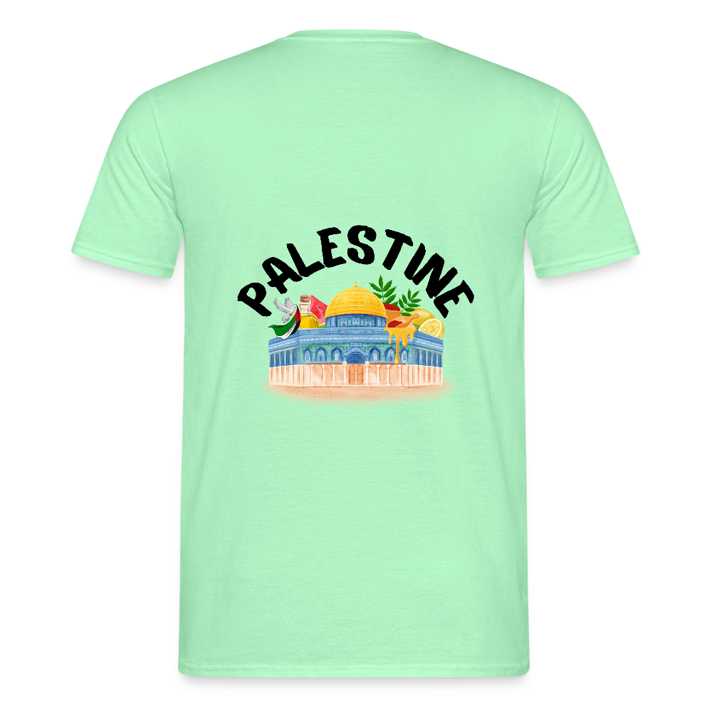 T-shirt Homme - PALESTINE - vert menthe