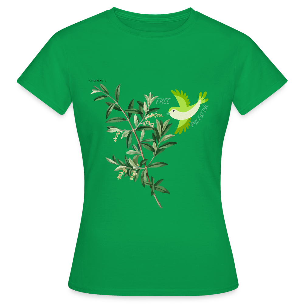 T-shirt Femme - Oiseau - vert