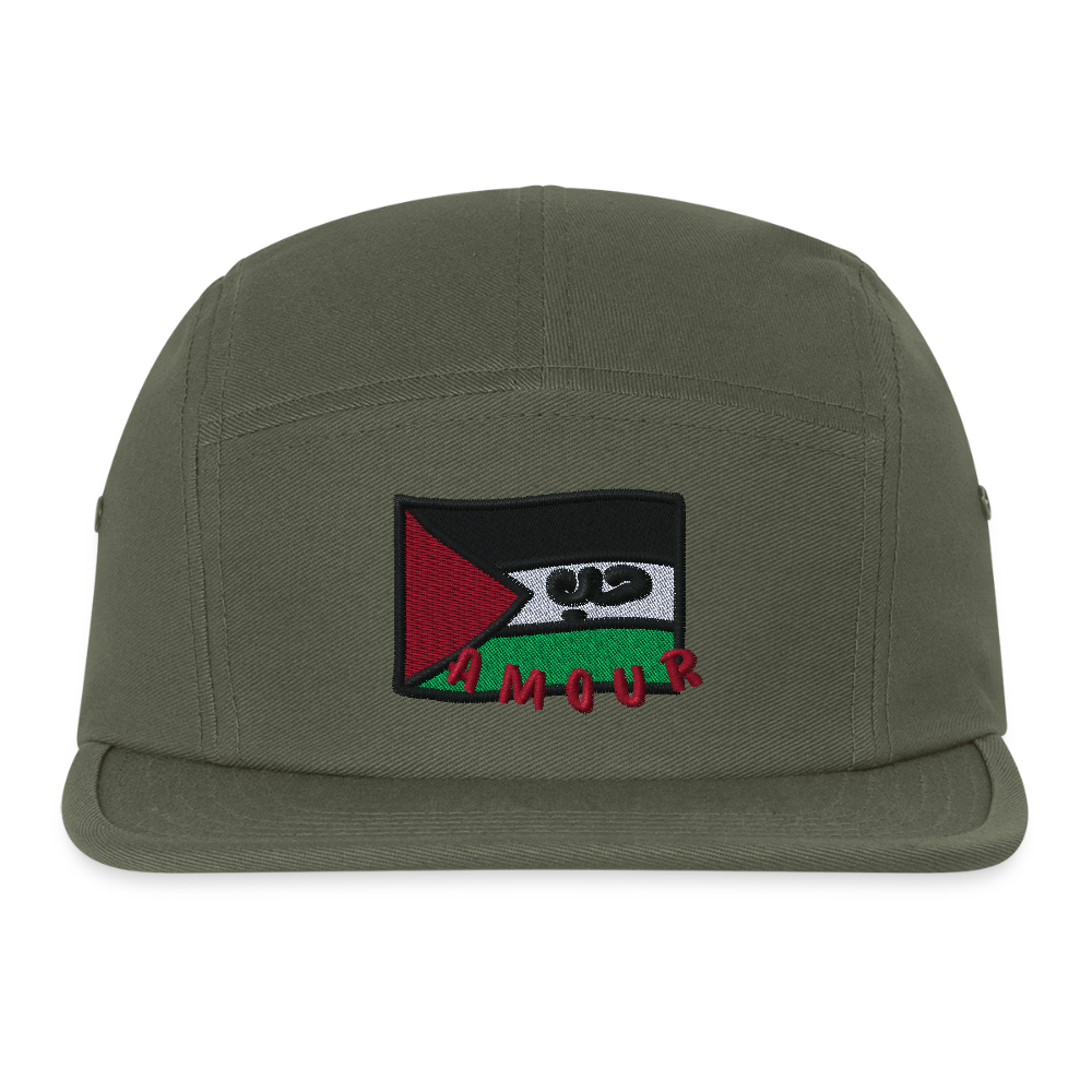 Casquette - Amour (brodée) - vert olive