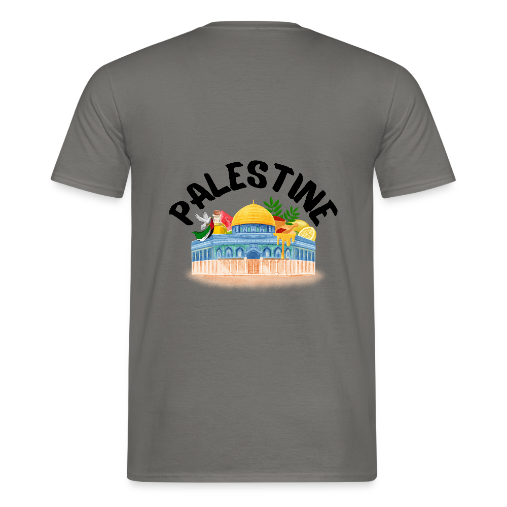 T-shirt Homme - PALESTINE - gris graphite