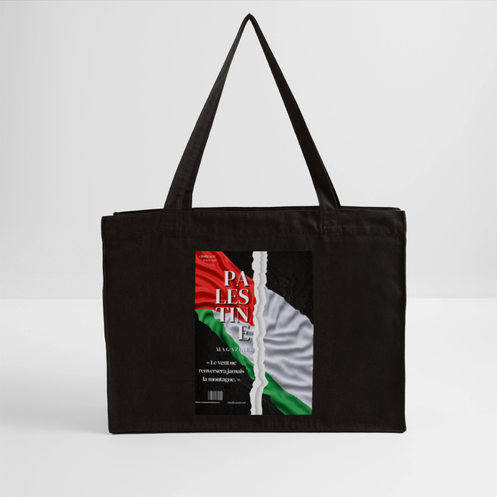 Cabas recyclé - Magazine - noir