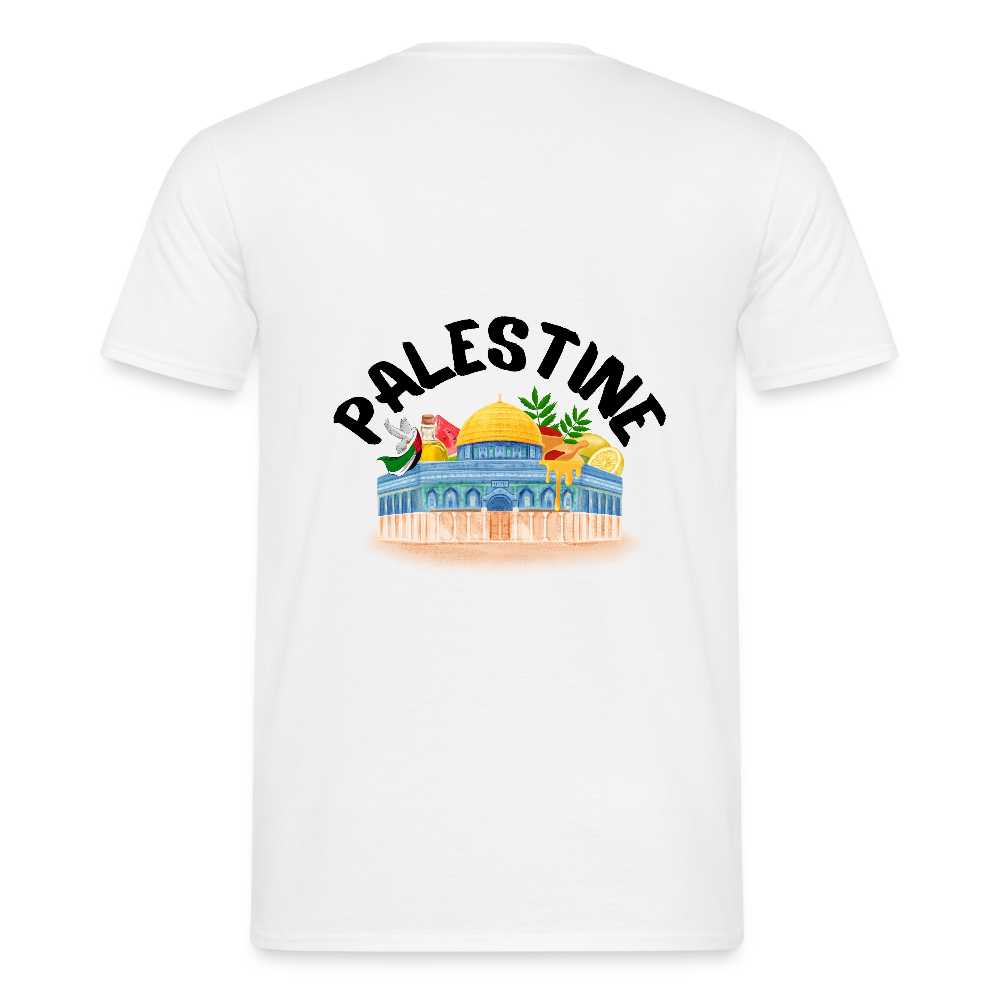 T-shirt Homme - PALESTINE - blanc