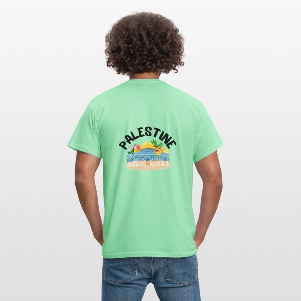 T-shirt Homme - PALESTINE - vert menthe