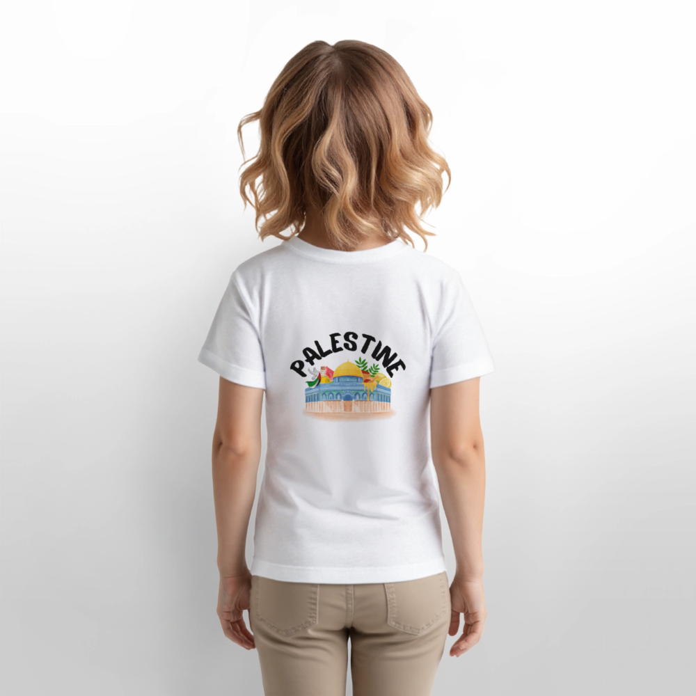 T-shirt bio Enfant - PALESTINE - blanc