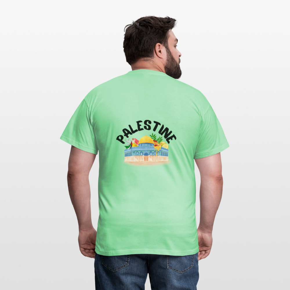 T-shirt Homme - PALESTINE - vert menthe
