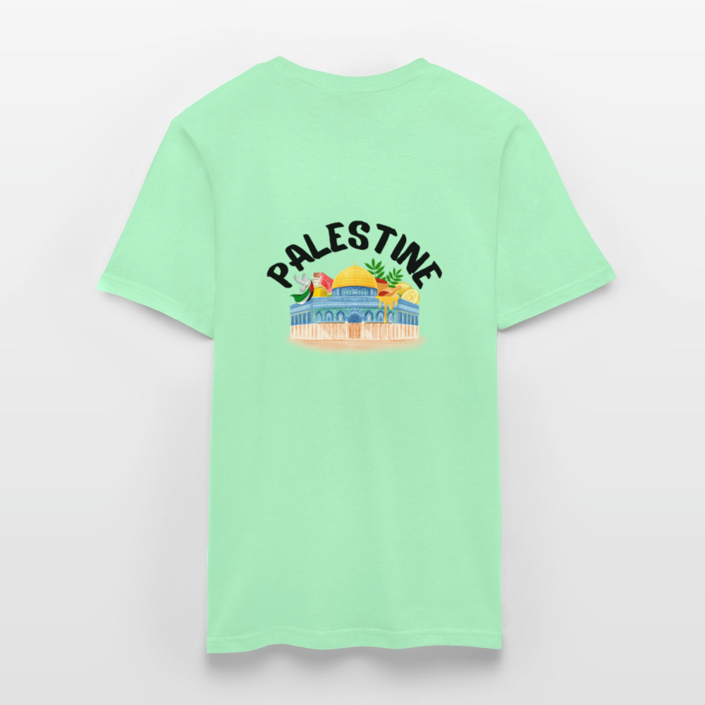 T-shirt Homme - PALESTINE - vert menthe