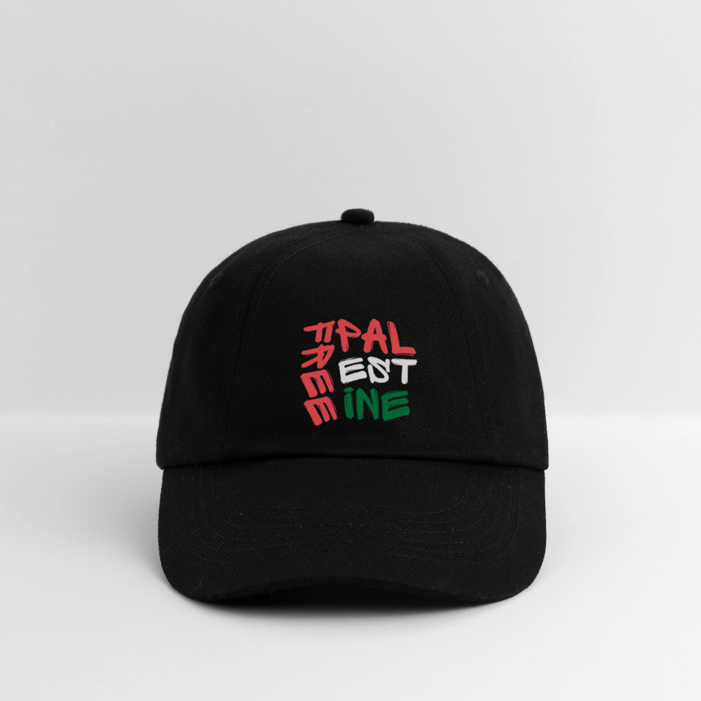 Casquette - Free palestine - noir/noir