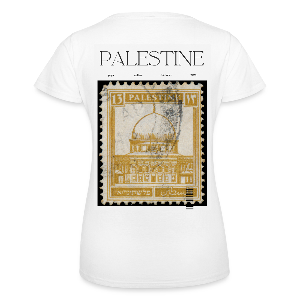 T-shirt Femme - Timbre - blanc