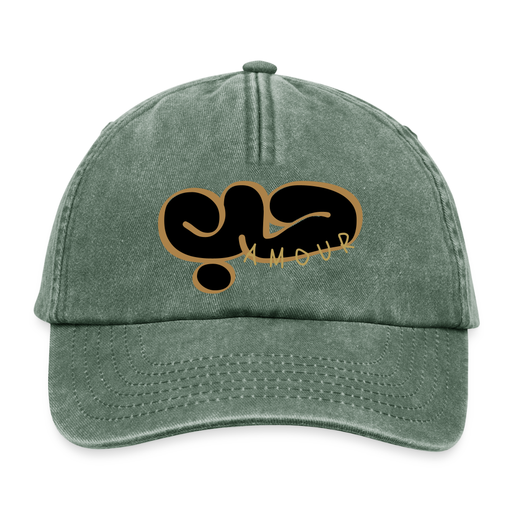 Casquette - Amour - vert bouteille vintage 