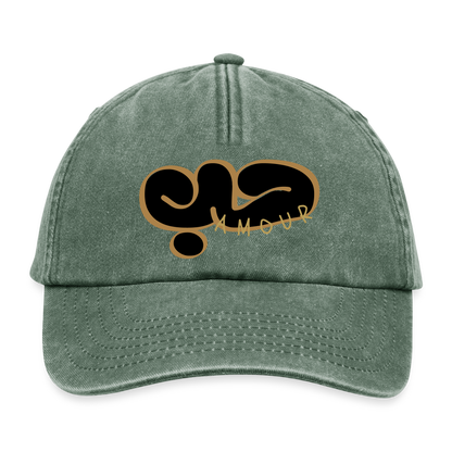 Casquette - Amour - vert bouteille vintage 