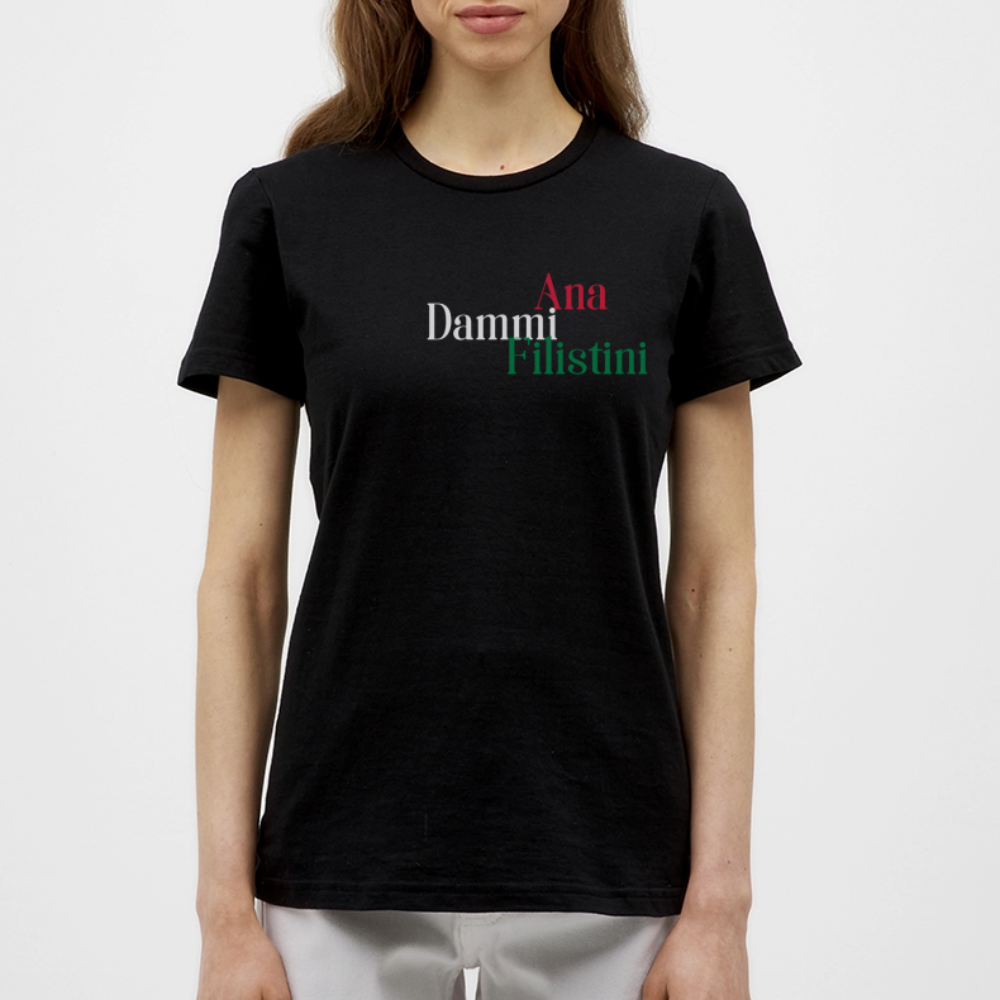 T-shirt Femme Ana  Dimmi Filistini - noir