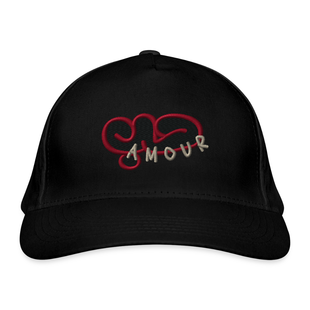 Casquette classique bio - Amour - noir