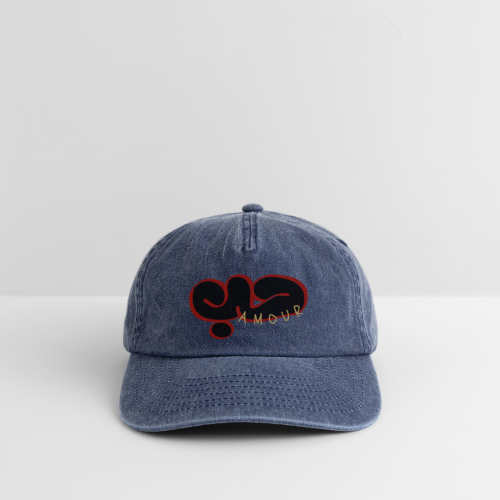 Casquette  - Amour - vintage bleu jeans