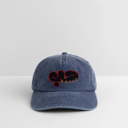 Casquette  - Amour - vintage bleu jeans