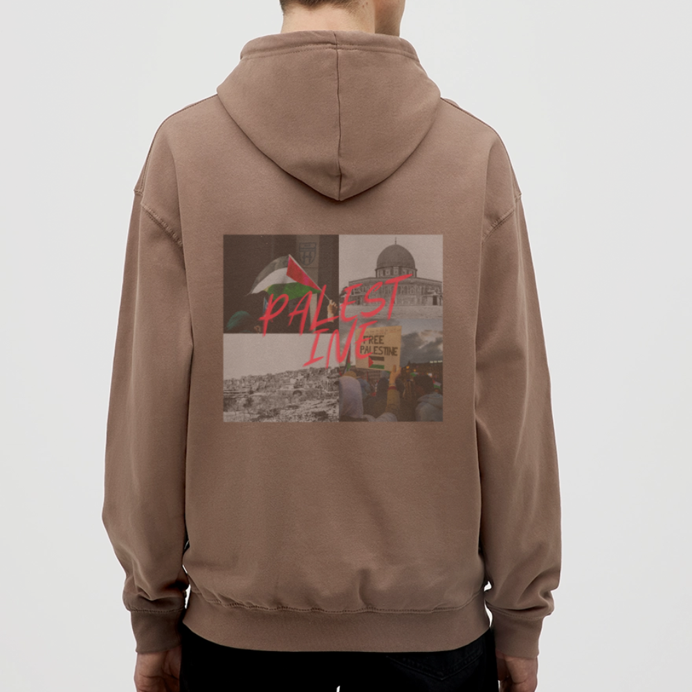 Sweat-shirt à capuche unisexe - moka