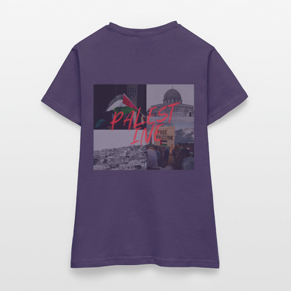 T-shirt Femme - violet foncé