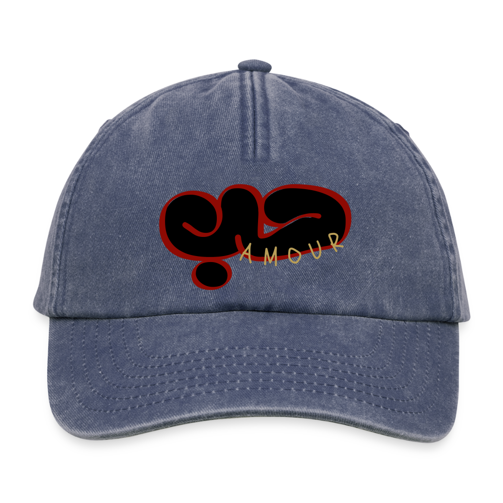Casquette  - Amour - vintage bleu jeans