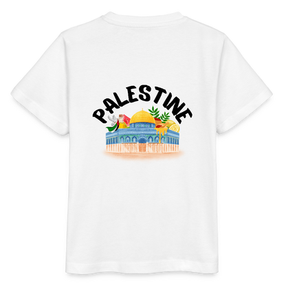 T-shirt bio Enfant - PALESTINE - blanc