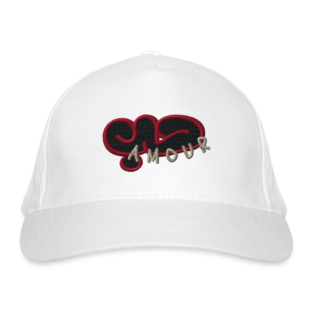 Casquette classique bio - Amour - blanc