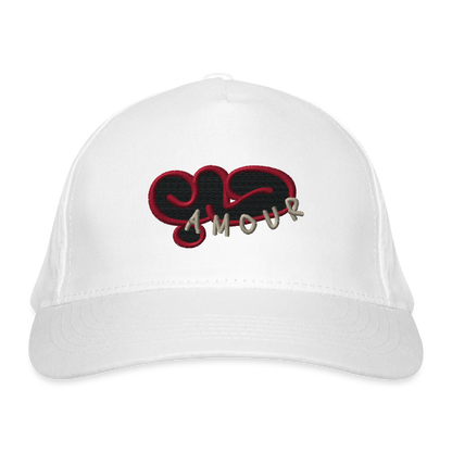 Casquette classique bio - Amour - blanc