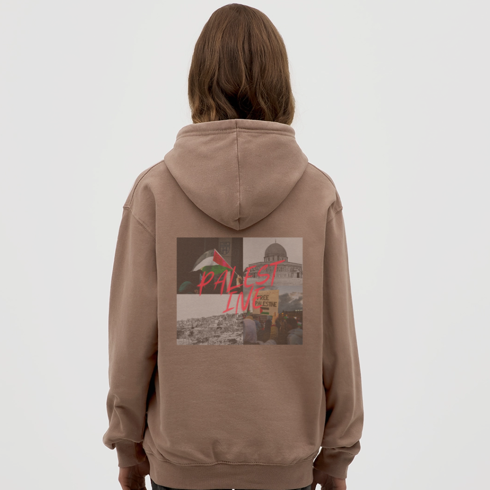 Sweat-shirt à capuche unisexe - moka