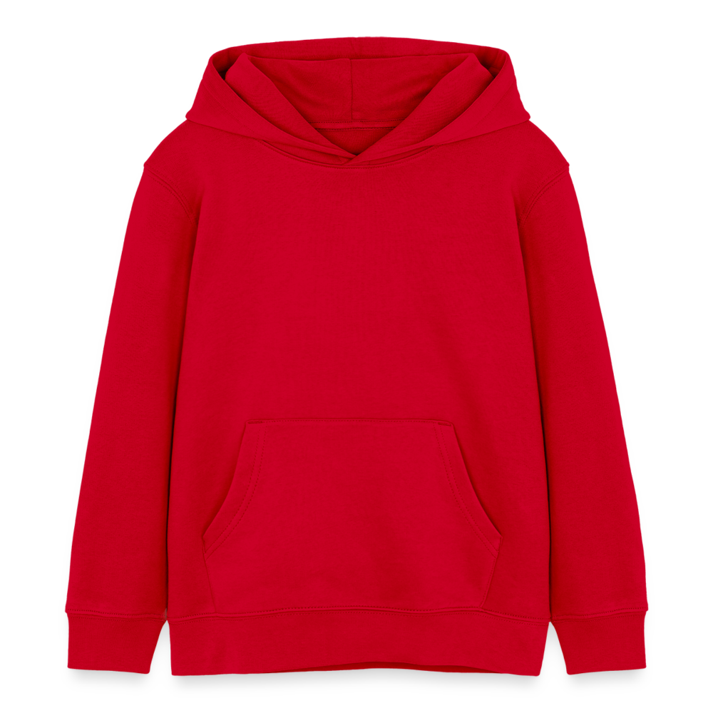 Sweat à capuche bio - rouge