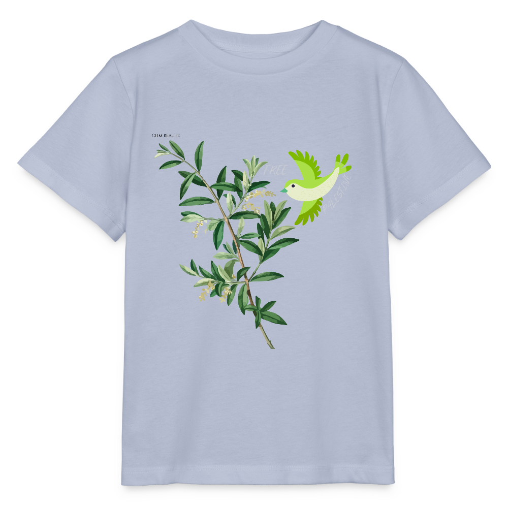 T-shirt bio Enfant - Oiseau - lavande-violet
