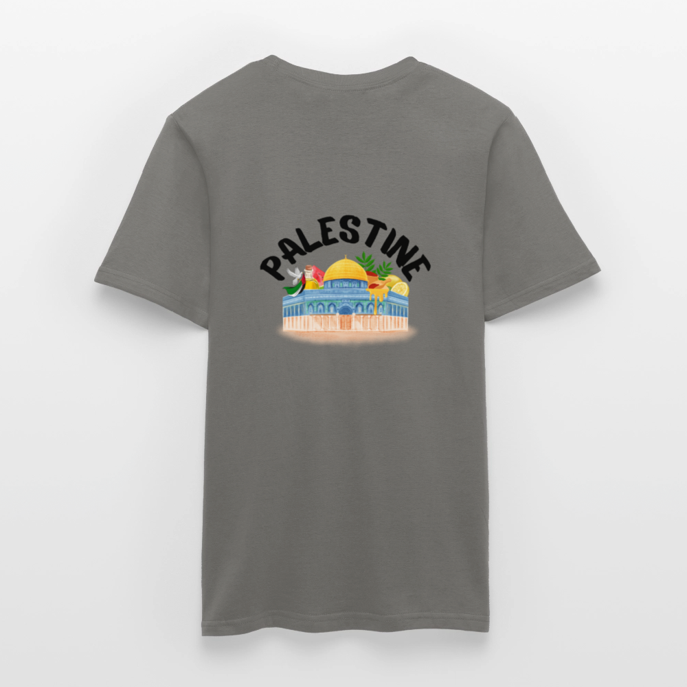 T-shirt Homme - PALESTINE - gris graphite