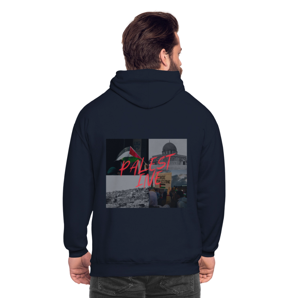 Sweat-shirt à capuche unisexe - marine