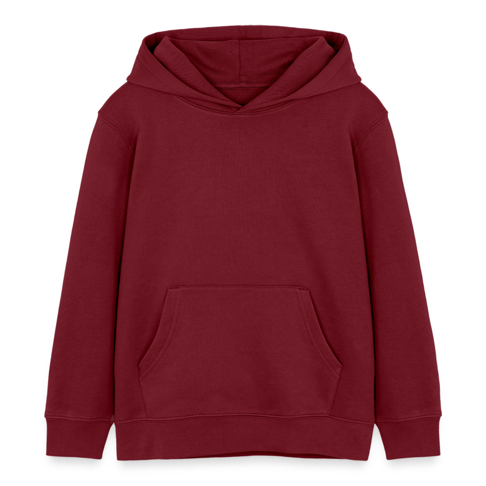 Sweat à capuche bio - bordeaux