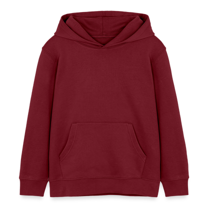Sweat à capuche bio - bordeaux