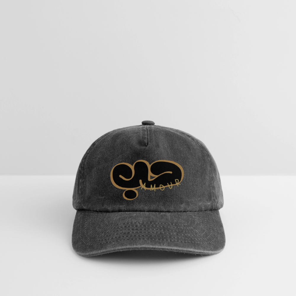 Casquette - Amour - noir vintage