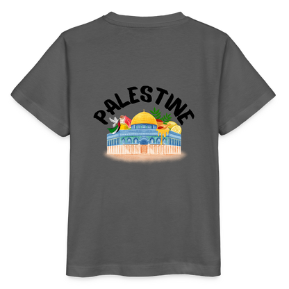 T-shirt bio Enfant - PALESTINE - charbon