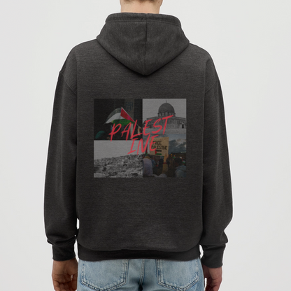 Sweat-shirt à capuche unisexe - charbon