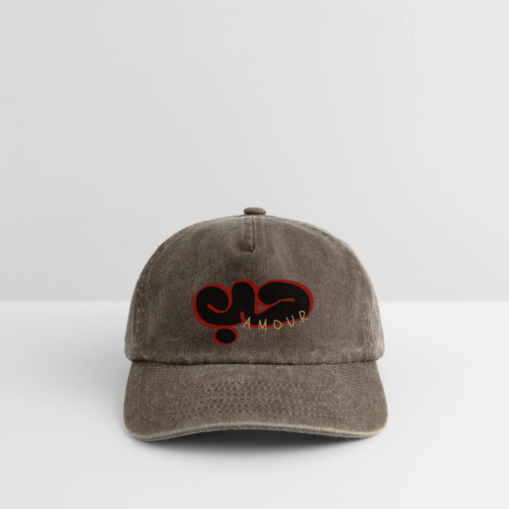 Casquette  - Amour - marron vintage