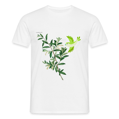 T-shirt Homme - Oiseau - blanc