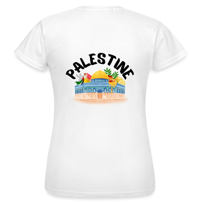 T-shirt Femme - PALESTINE - blanc
