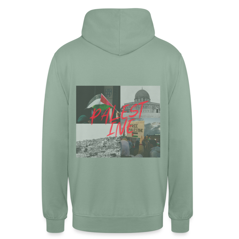 Sweat-shirt à capuche unisexe - vert-de-gris